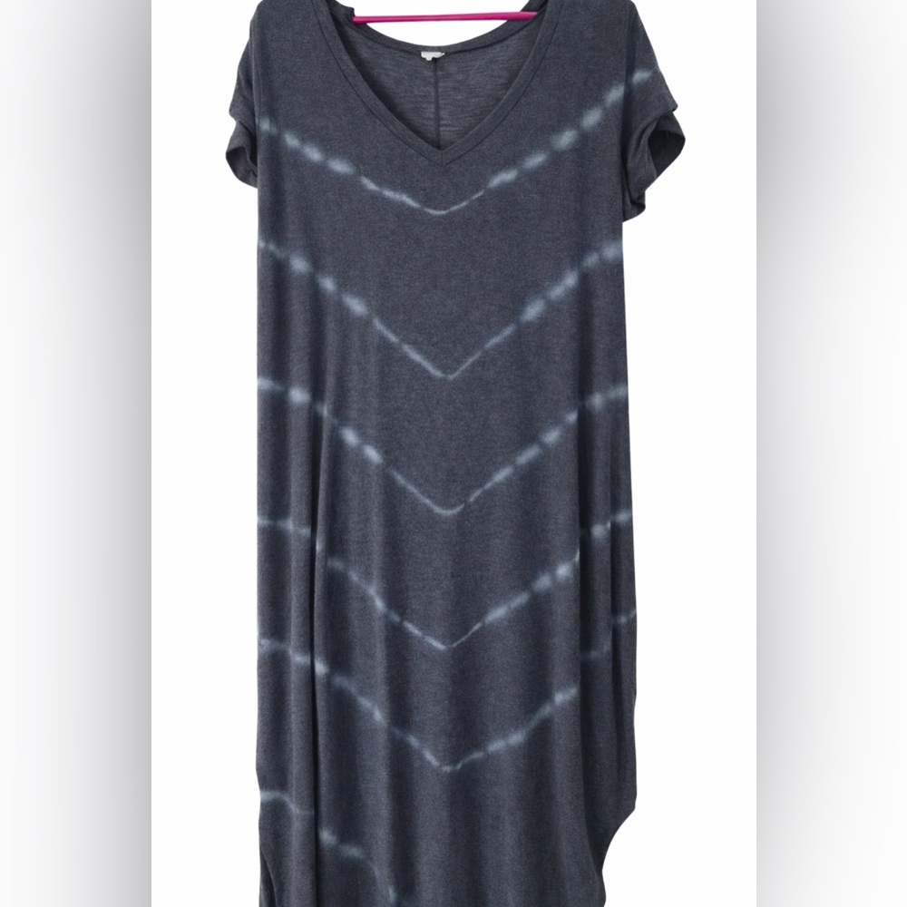Livi Brand (Lane Bryant) Tie-Dye V-Neck Maxi Beach Cover Up